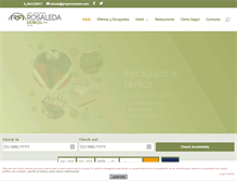 Tablet Screenshot of hotelrosaledadoncel.com